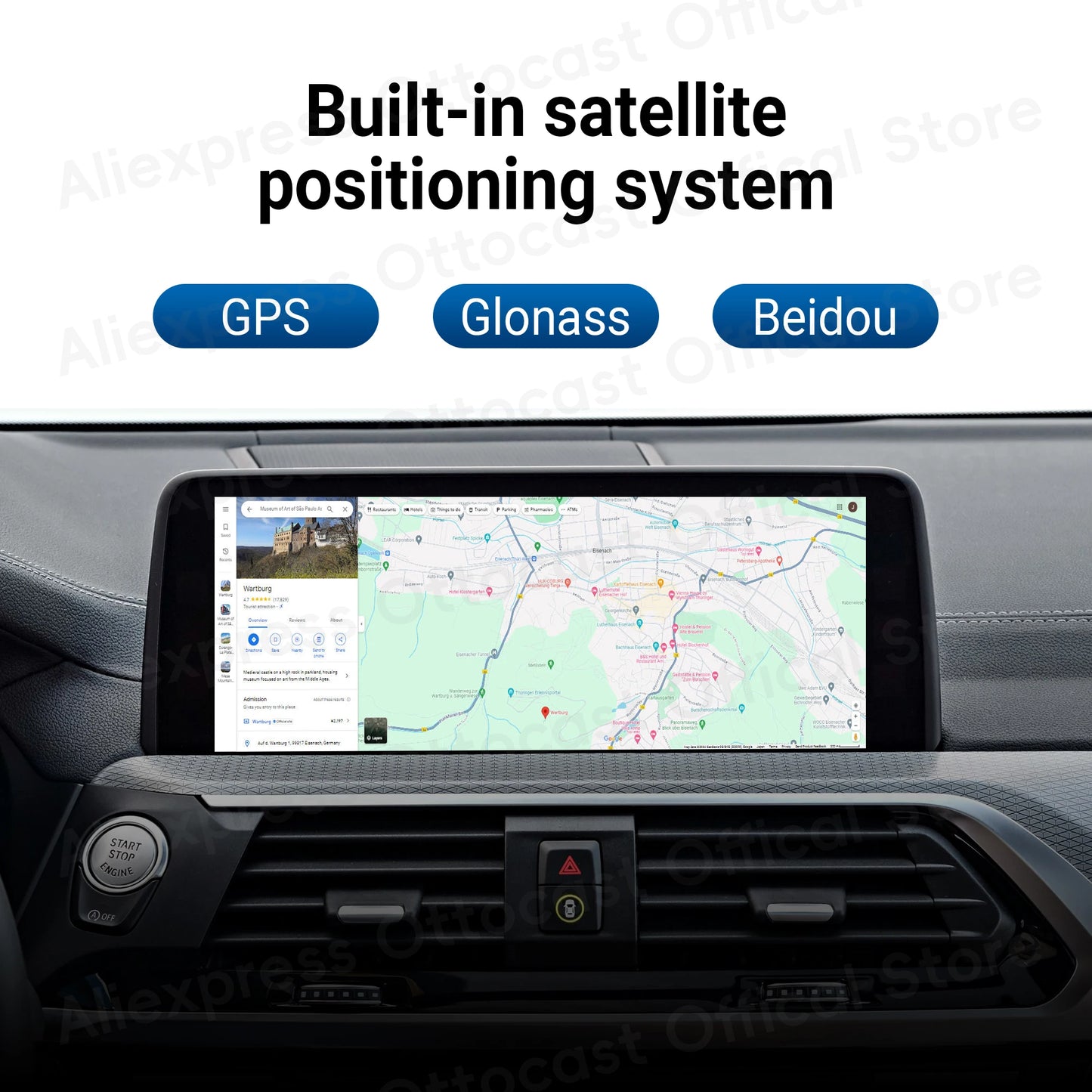 OTTOCAST i3 Android 13 AI Box for BMW iDrive 6 7 8 Wireless CarPlay